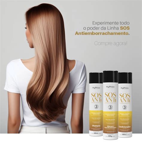 Sos Antiemborrachamento Kit Shampoo M Scara E Condicionador Ml