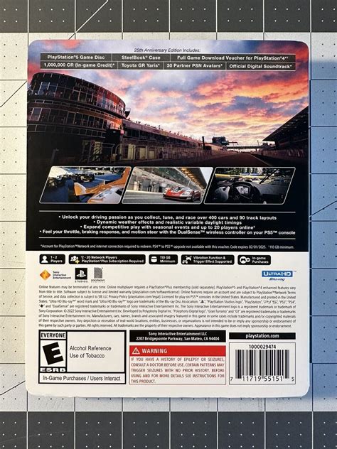 Mavin Gran Turismo Th Anniversary Edition Steel Book Ps Sony