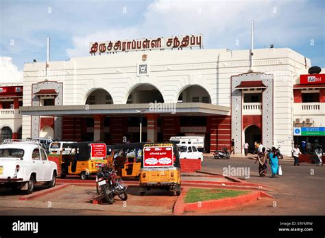 Trichy Tiruchchirappalli junction railway station ; Tamil Nadu ; India ...