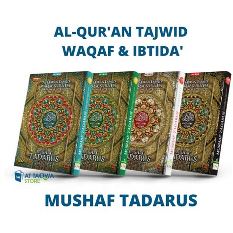 Jual Al Quran Tajwid Warna Waqaf Ibtida Mushaf Tadarus A4 Alquran