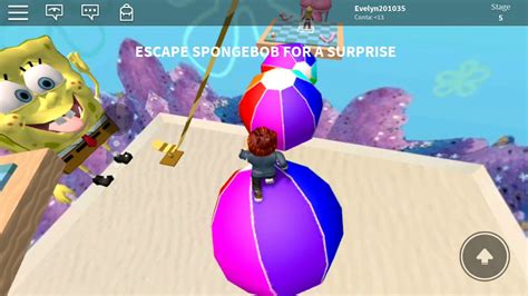 Escape Bob Esponja Roblox YouTube