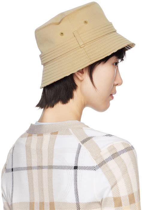 Burberry Beige Heritage Bucket Hat Burberry