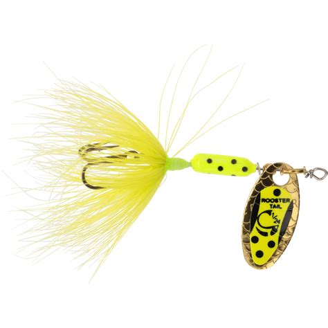 Worden S Chartreuse Dalmatian Rooster Tail Original Yakima Bait