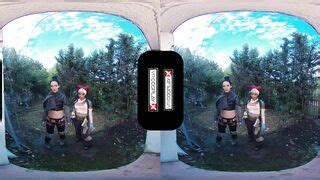 VRCosplayX Hard Anal 3some With Lesbian APEX Legends Lifeline Wraith