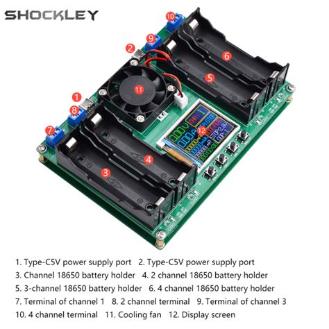 Shockley Battery Tester LCD Display Universal Battery Checker Analyzer