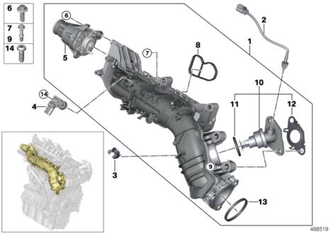 Original Bmw Intake Manifold Agr With Flap Controlmini Paceman R