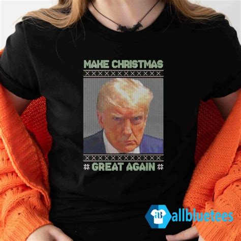 Trump Mugshot Make Christmas Great Again Sweater