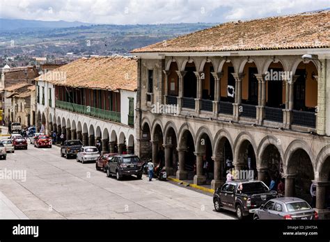 Plaza De Armas Of Ayacucho City Peru Stock Photo Alamy