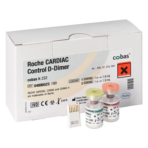 Cobas H232 Cardiac D Dimer Control Hibernia Medical