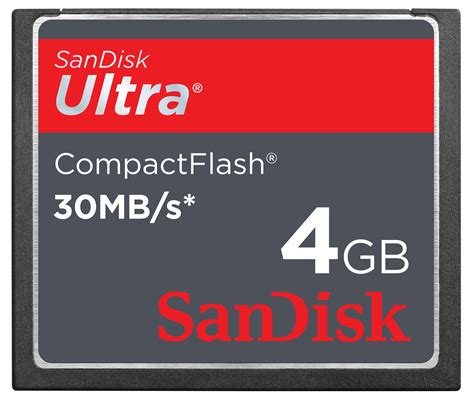 Amazon SanDisk Ultra CompactFlash 4 GB Memory Card 30MB S SDCFH