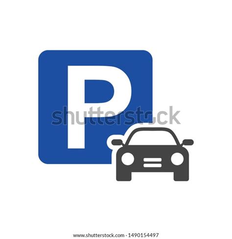 Car Parking Icon Template Color Editable Stock Vector Royalty Free