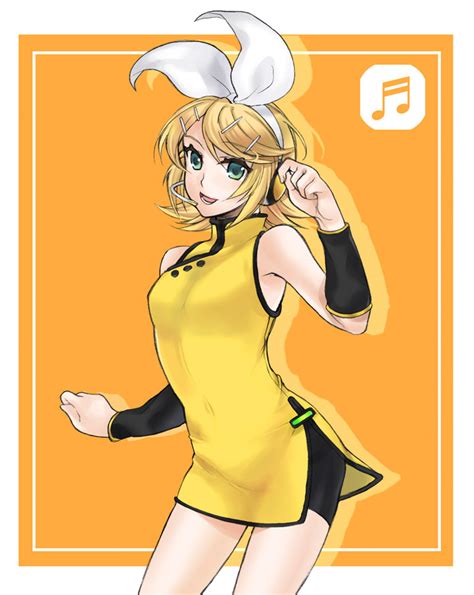 Kagamine Rin Vocaloid Drawn By Anosbee Danbooru