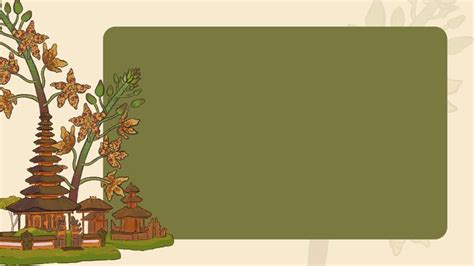 Vintage PPT Background: Indonesian Culture