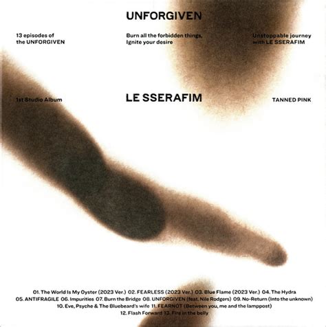 Le Sserafim Unforgiven CD Tanned Pink Album 2023 R27047313