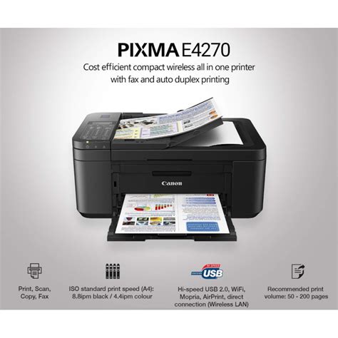 Canon Pixma E4570 Compact Wireless All In One With Fax Former E4270 Shopee Philippines