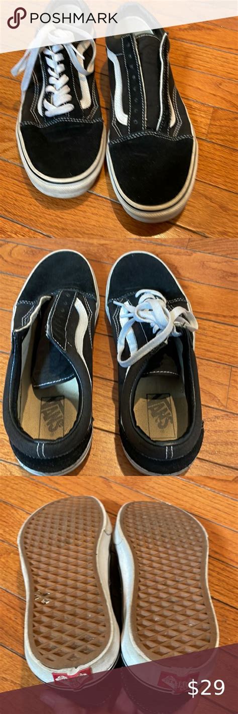 Vans Old School Suede And Canvas Black And White Vans Vans Old
