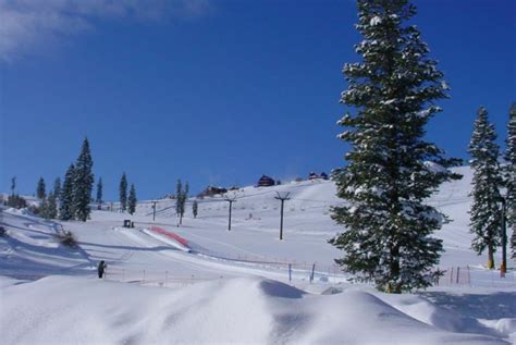 Tahoe Donner Ski Hill With Fresh Snow