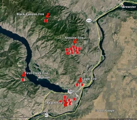 Five Fires In Chelan Washington Area Evacuations Ordered Wildfire Today