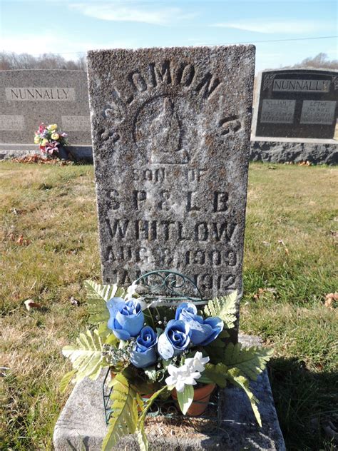 Solomon Whitlow 1909 1912 Memorial Find A Grave