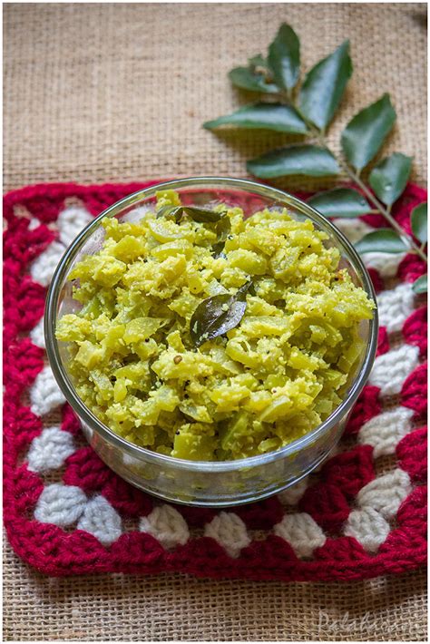 Palaharam Padavalanga Thoran Snake Gourd Stir Fry With Coconut