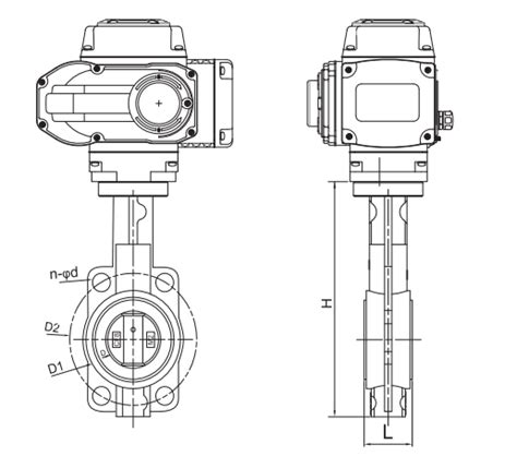 Vincer Electric Wafer Butterfly Valve Vincer Valve