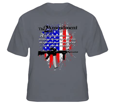 The 2nd Amendment Right To Bear Arms Usa Guns Fan T Shirt