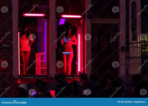 Red Light District Windows At Amsterdam Editorial Stock Photo Image