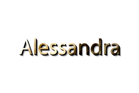 Free Alessandra 3d Namensmodell 14386381 Png With Transparent Background