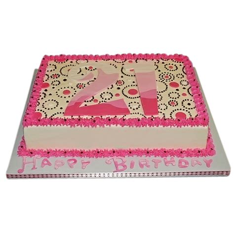 Pink Birthday Sheet Cakes