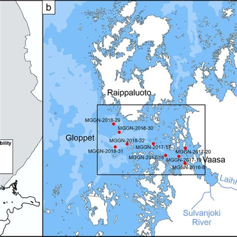 Maps of the Baltic Sea and study area. (a) Map of the Baltic Sea and ...