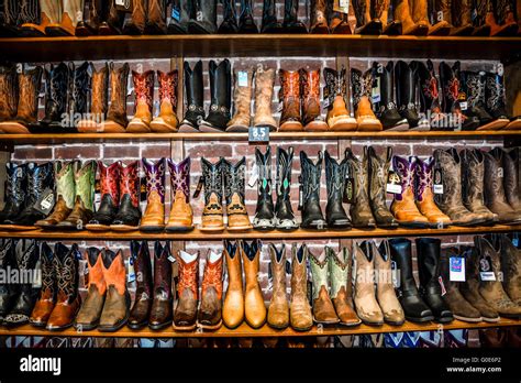 The Nashville Cowboy Boot Store Has Rows Of Unique Cowboy Boots For