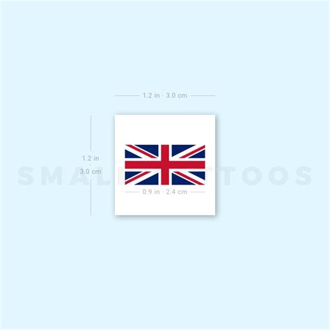 Union Jack Temporary Tattoo - Set of 3 – Small Tattoos