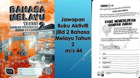 Jilid Bina Ayat Tahun 2 Jawapan Jawapan Buku Aktiviti Bahasa Melayu