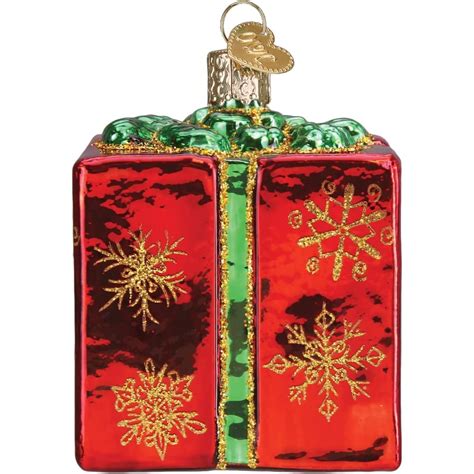 Old World Christmas Blown Glass Ornament Red T Box Ebay