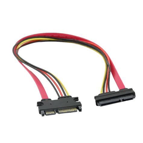 30 cm 22p 7 15pin m f serial ata dados sata cabo de extensão de