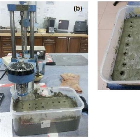 A Fall Cone Fc Test B Vane Shear Vs Test C Soil Bed After