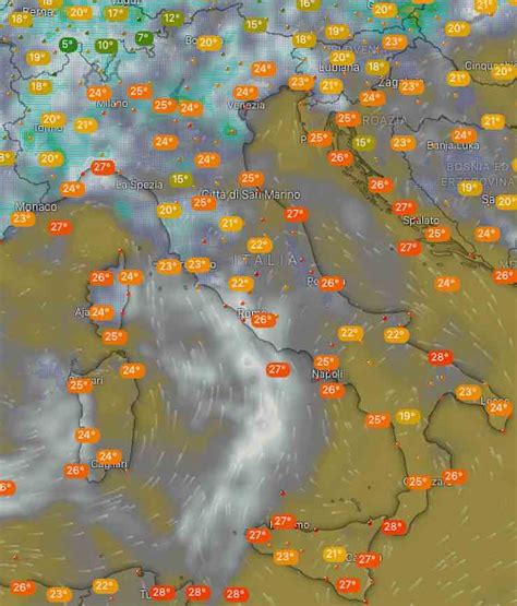 Meteo Oggi Previsioni Del Tempo Sabato Luglio Nuvolosit Temperature