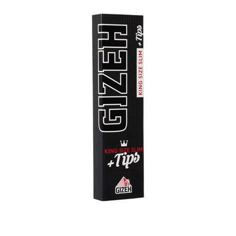 Gizeh Black King Size Slim Paper Und Tips