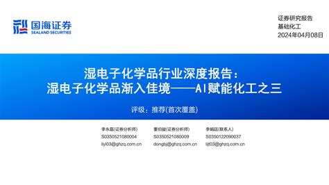 湿电子化学品行业深度报告：湿电子化学品渐入佳境——ai赋能化工之三 洞见研报 行业报告