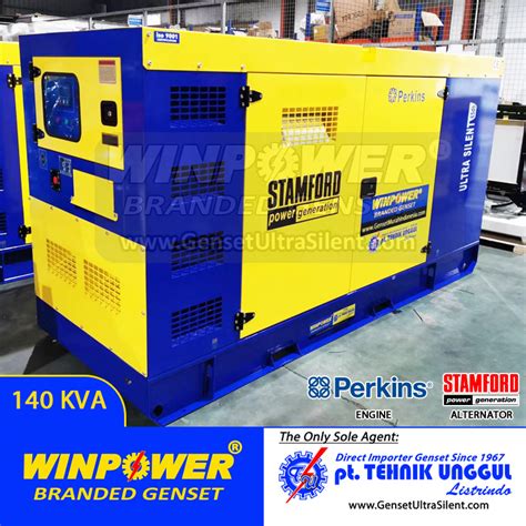 Genset Silent Perkins 140 KVA Stamford WP154P Genset 150 KVA Max