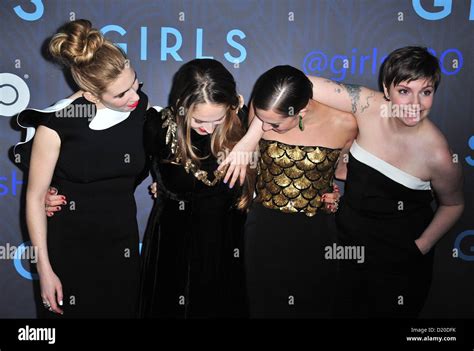 Zosia Mamet Lena Dunham Jemima Kirke Allison Williams At Arrivals For Hbos Girls Season Two