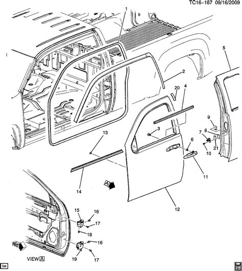 Exploring The Components Of A Gmc Sierra Illustrated Body Parts Diagram