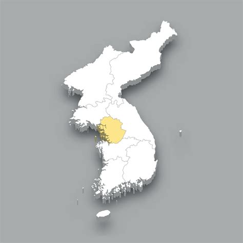 Gyeonggi historical region location within Korea map 25355618 Vector ...