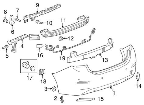 Chevrolet Cruze Rear Bumper Cover Gm Gmpartsdirect