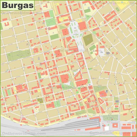 Burgas City Center Map