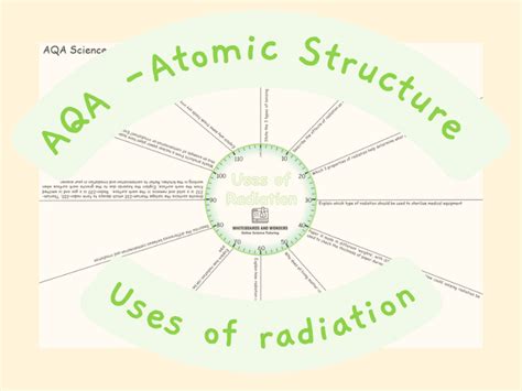 Aqa Atomic Structure Uses Of Radiation Teaching Resources