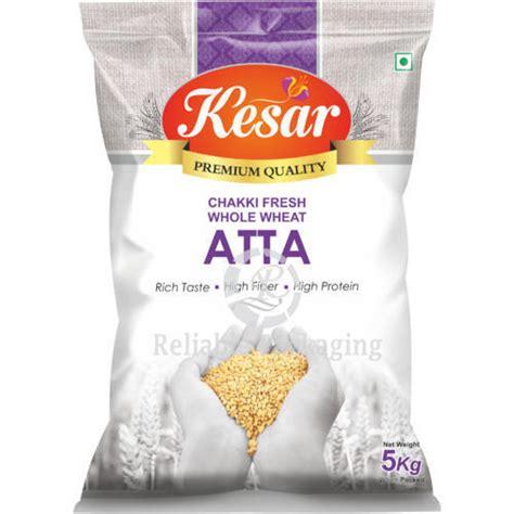 100 Natural And Pure High Fiber Kesar Chakki Fresh Whole Wheat Atta