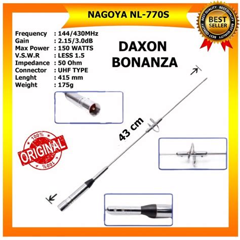 Jual Antena Nagoya Nl S Antena Rig Mobil Dual Band Vhf Uhf Di Lapak