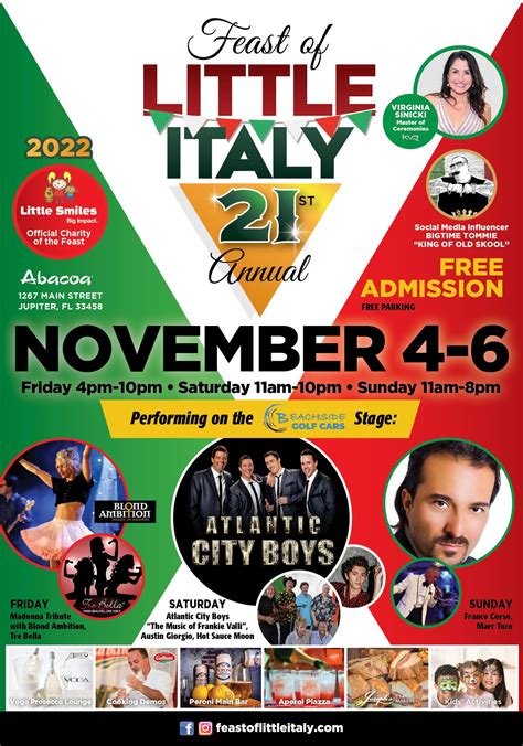 Feast of Little Italy 2022 - Jupiter, FL | FL Carnivals