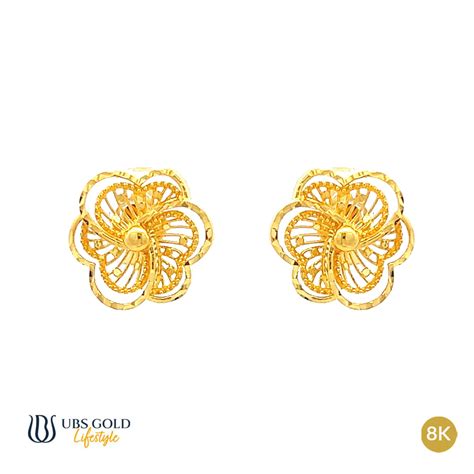 UBS Gold Anting Emas Cdw0042 8K UBSLifestyle Perhiasan Emas